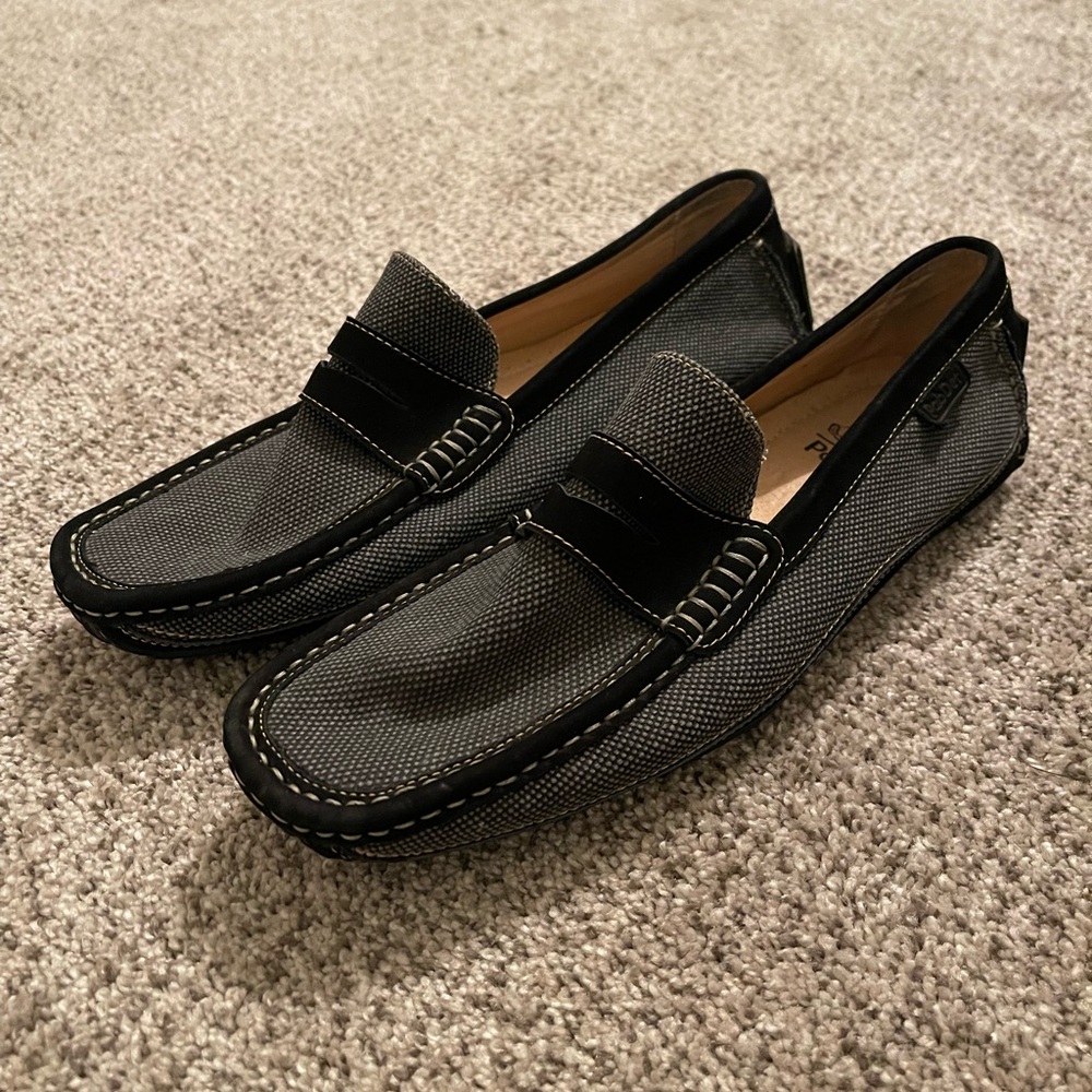 Pabder Men’s Black Loafers Size 8